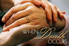 When death occurs call to action